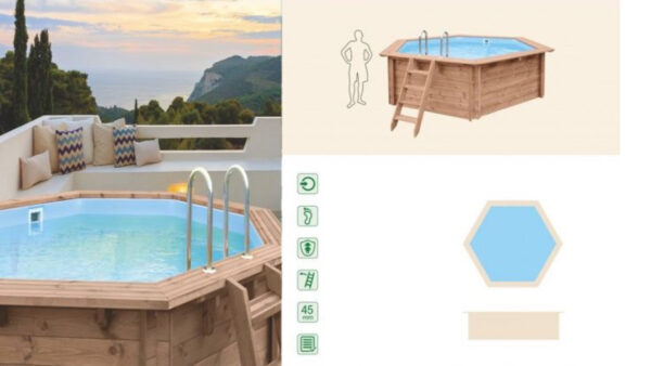 Dřevěný bazén S-JOY